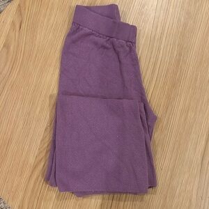 Purple knit pants